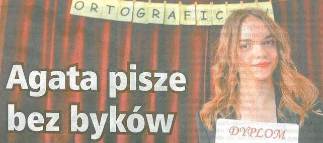 Agata pisze bez byków - artykuł w Tygodniku Człuchowskim. 