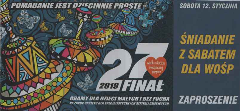 Śniadanie z Sabatem dla WOŚP