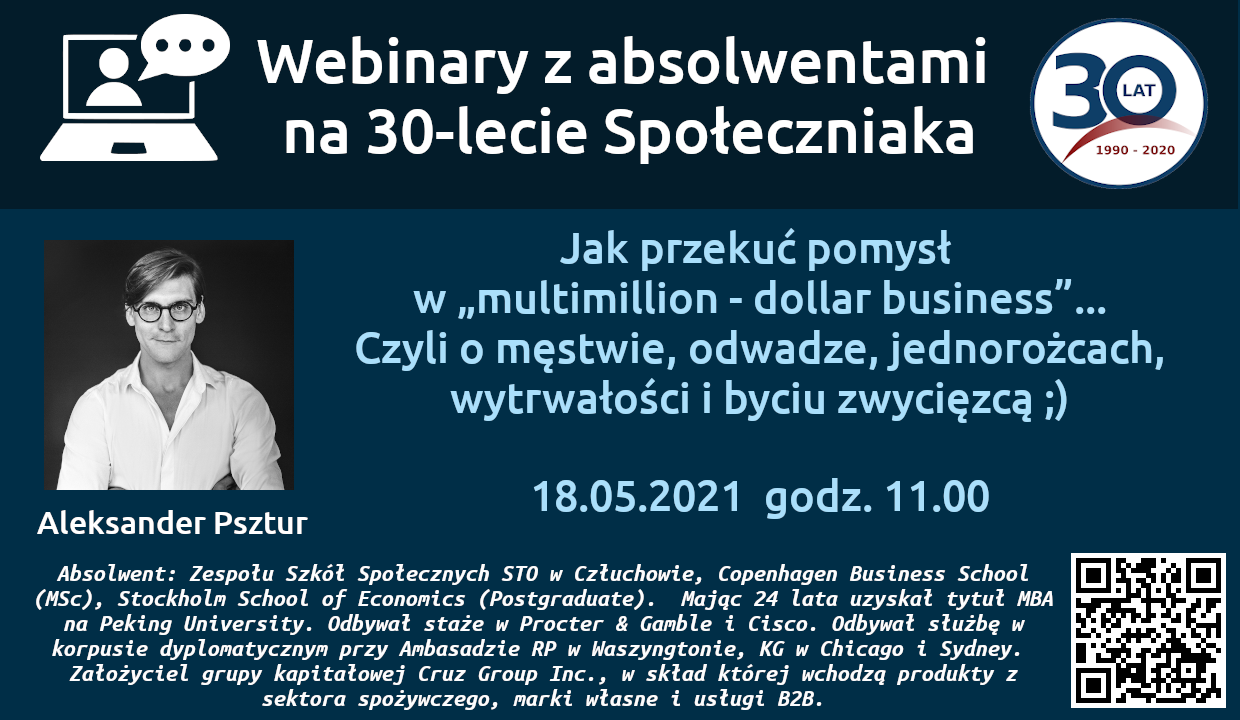 Webinary z absolwentami Społeczniaka