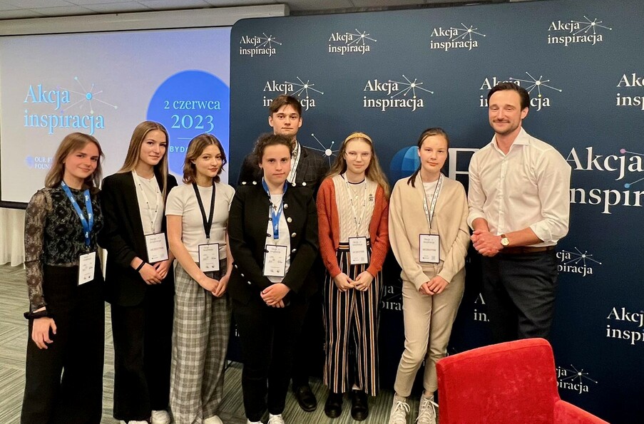 Nasz samorząd w projekcie AKCJA INSPIRACJA Our Future Foundation 