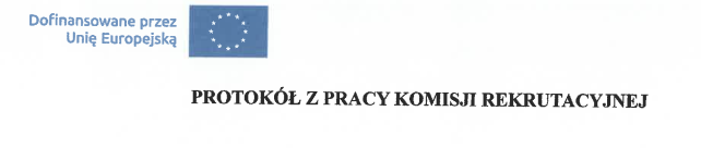 Protokół  pracy komisji rekrytacyjnej
